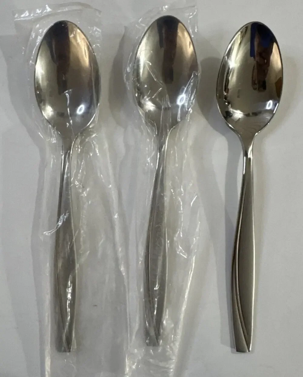 Set of 3 Oneida Camlynn Cleo Satin Stainless Steel 18/10 Tablespoons 6 1/8